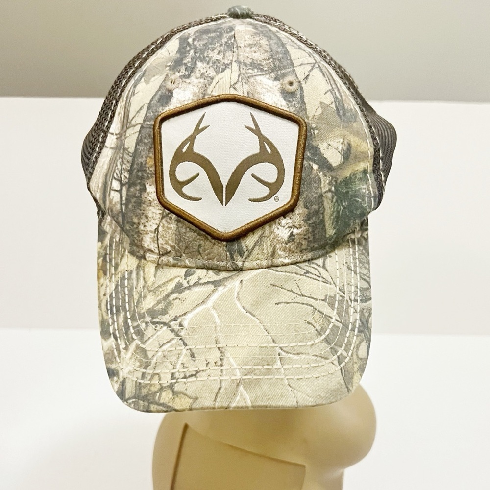 REALTREE Antler Camo Adjustable  Baseball Trucker Mesh Snap Back Size L-XL